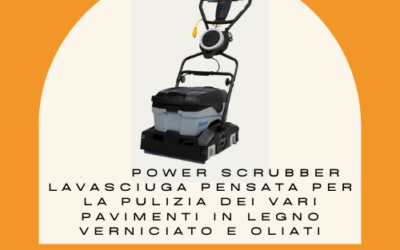 Power Scrubber per la pulizia dei pavimenti in legno